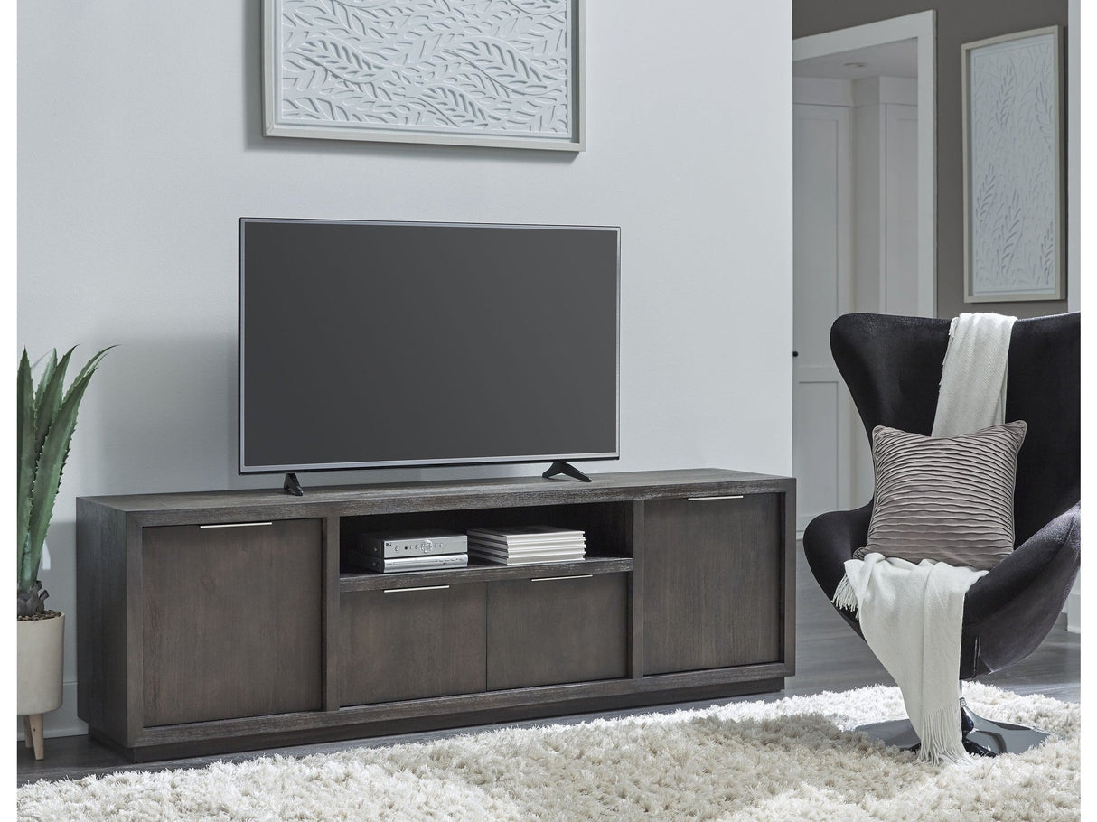 Oxford Entertainment Console 84W in Basalt Grey by Modus Furniture at Eve Furniture