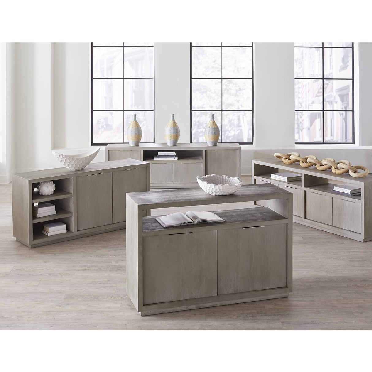 Oxford Media Console 84 inch in Mineral by Modus Furniture at Eve Furniture