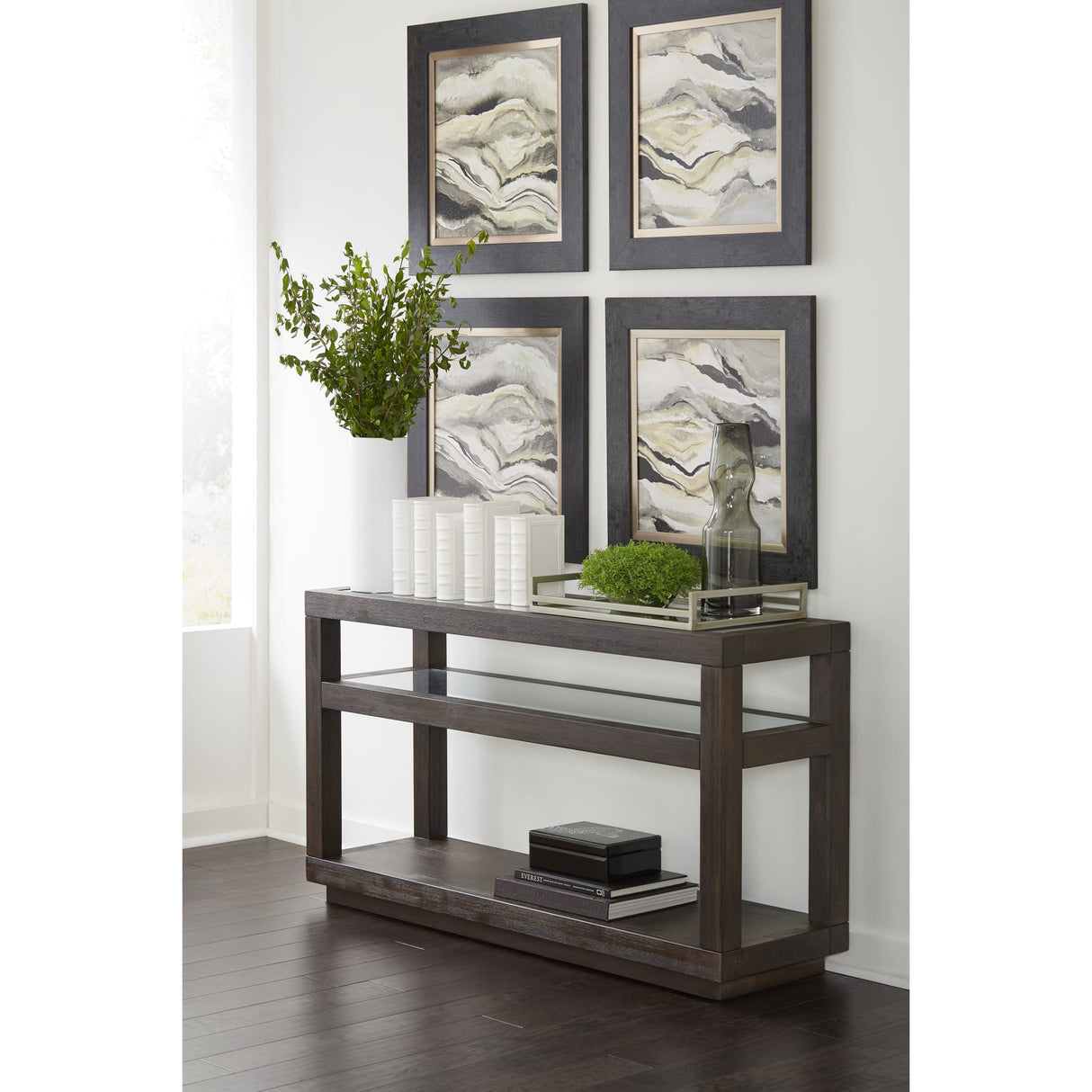 Oxford Oxford Console Table in Basalt Grey by Modus Furniture at Eve Furniture