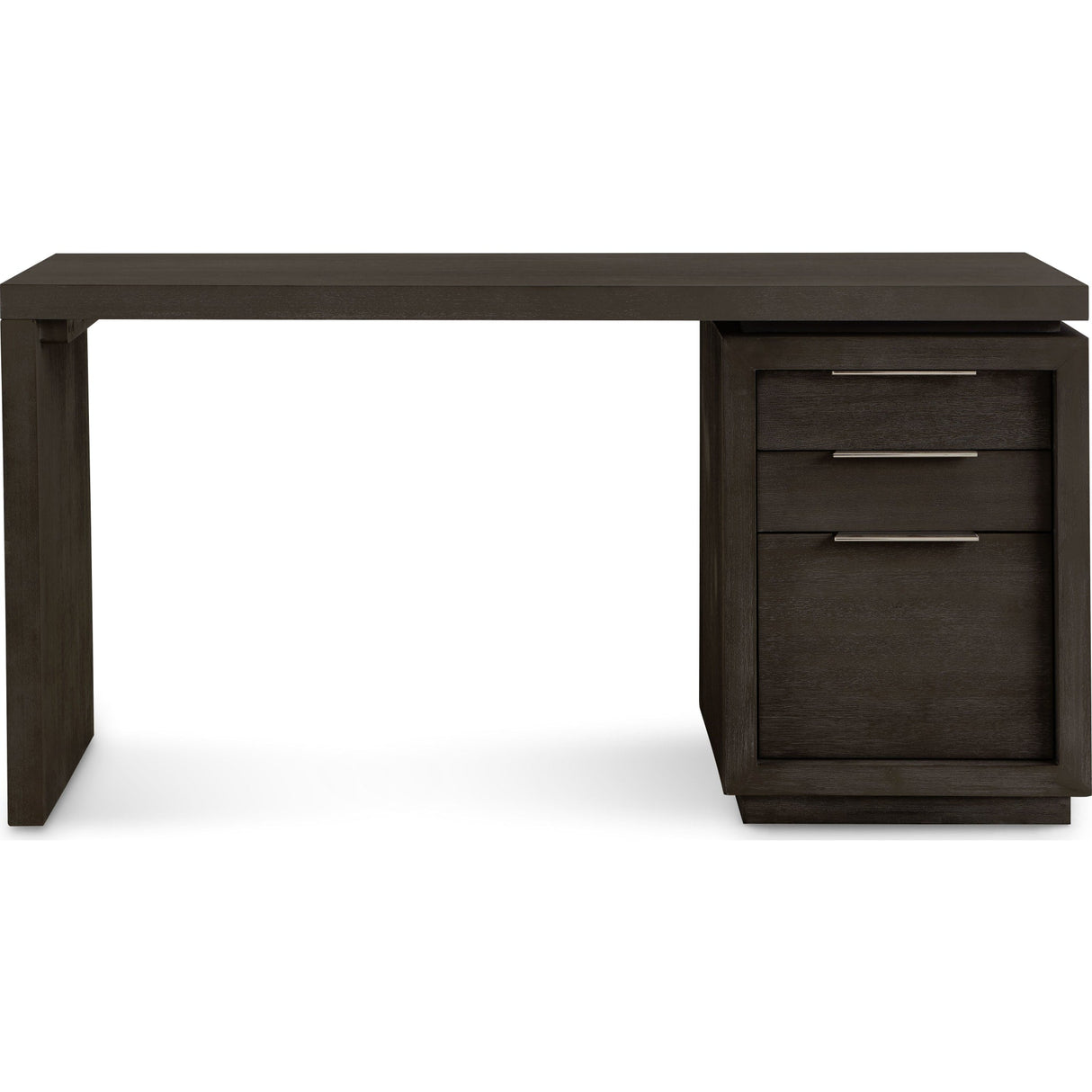 Oxford Single Pedestal Desk in Basalt Grey by Modus Furniture at Eve Furniture