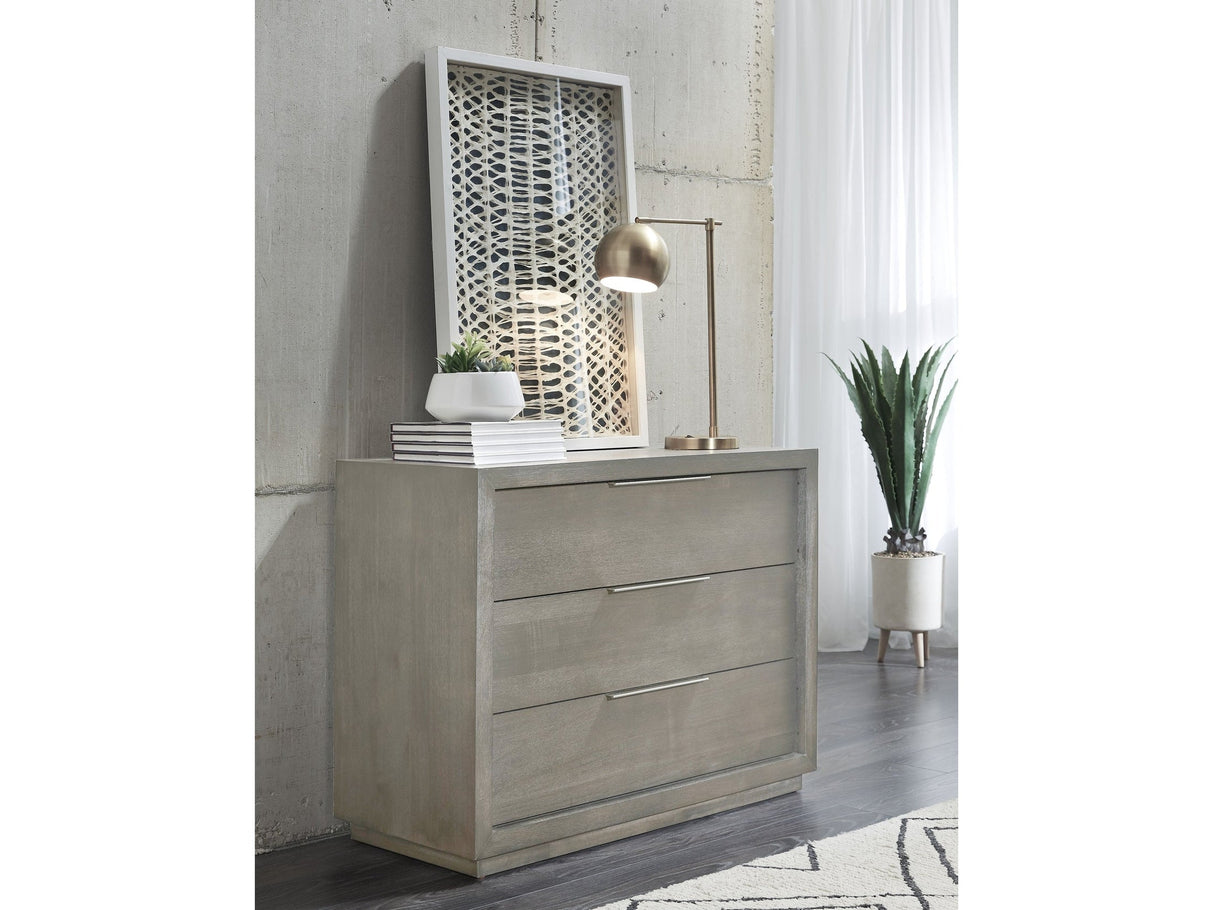 Oxford Three-Drawer Nightstand in Mineral by Modus Furniture at Eve Furniture