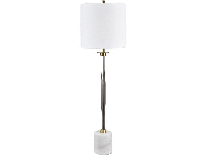 Oxley Silver/White Buffet Lamp (Set of 2) by Crestview at Eve Furniture