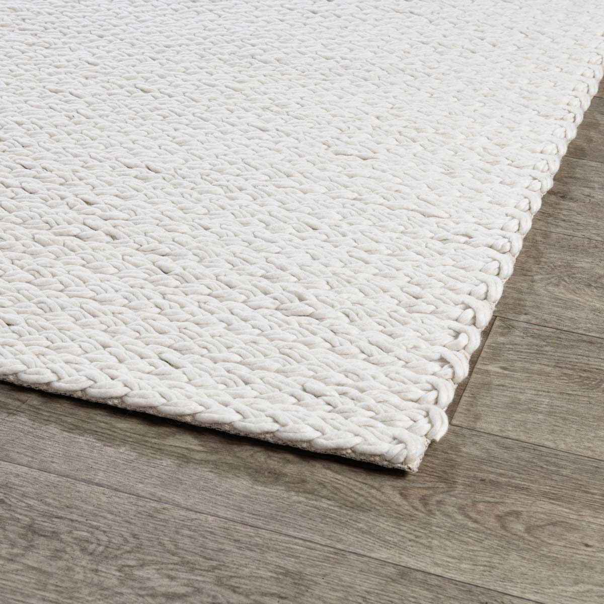 Oxnard Ivory Wool Rug by Classic Home at Eve Furniture