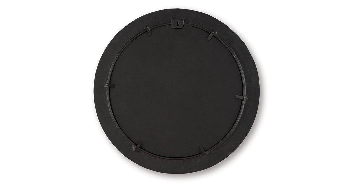 Ozias Black Accent Mirror by ASHLEY FURNITURE at Eve Furniture