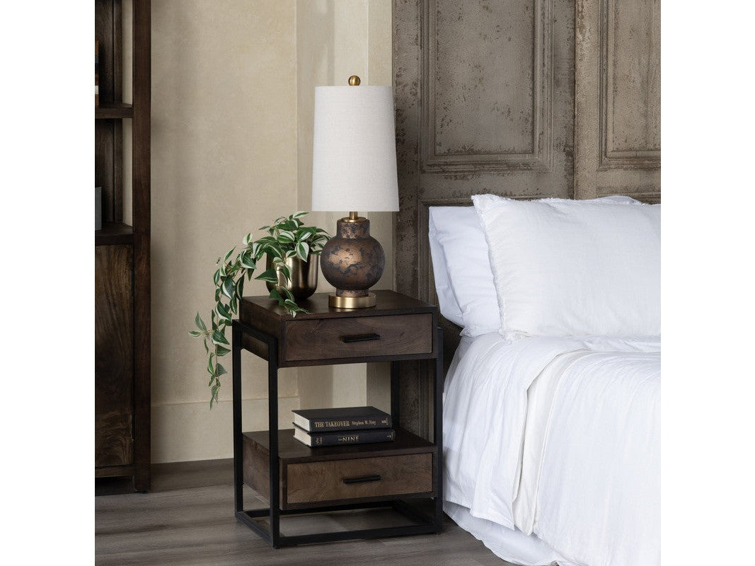 Ozzy Bronze/Black Table Lamp (Set of 2) by Crestview at Eve Furniture