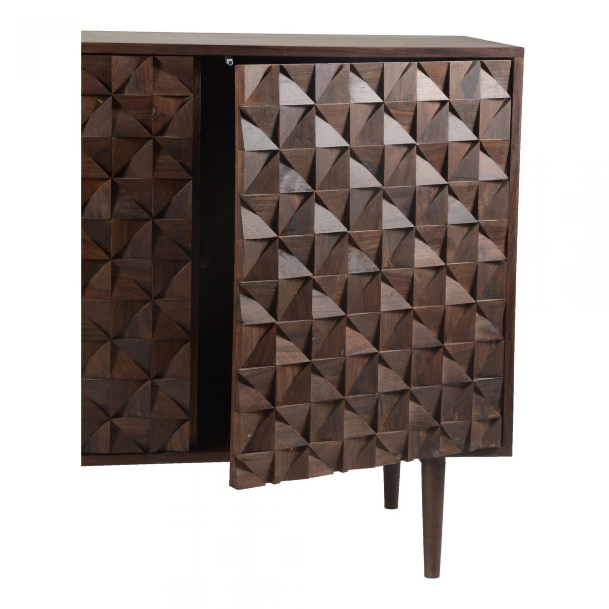 Pablo 3 Door Sideboard Dark Brown by Moe's Home at Eve Furniture