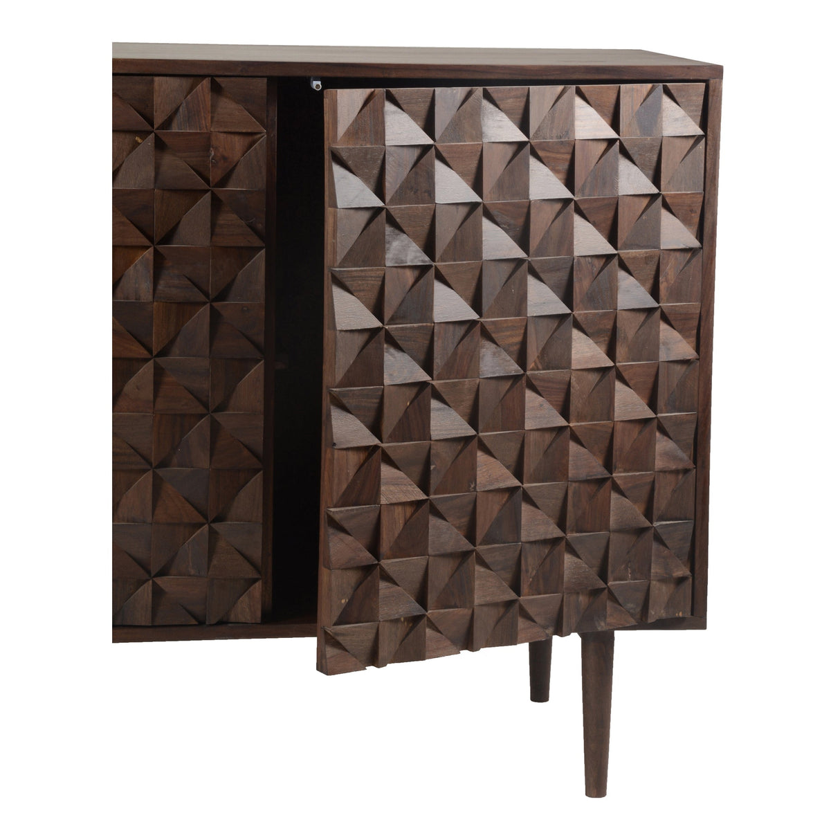 Pablo Dark Brown 3 Door Sideboard by Moe's Home at Eve Furniture