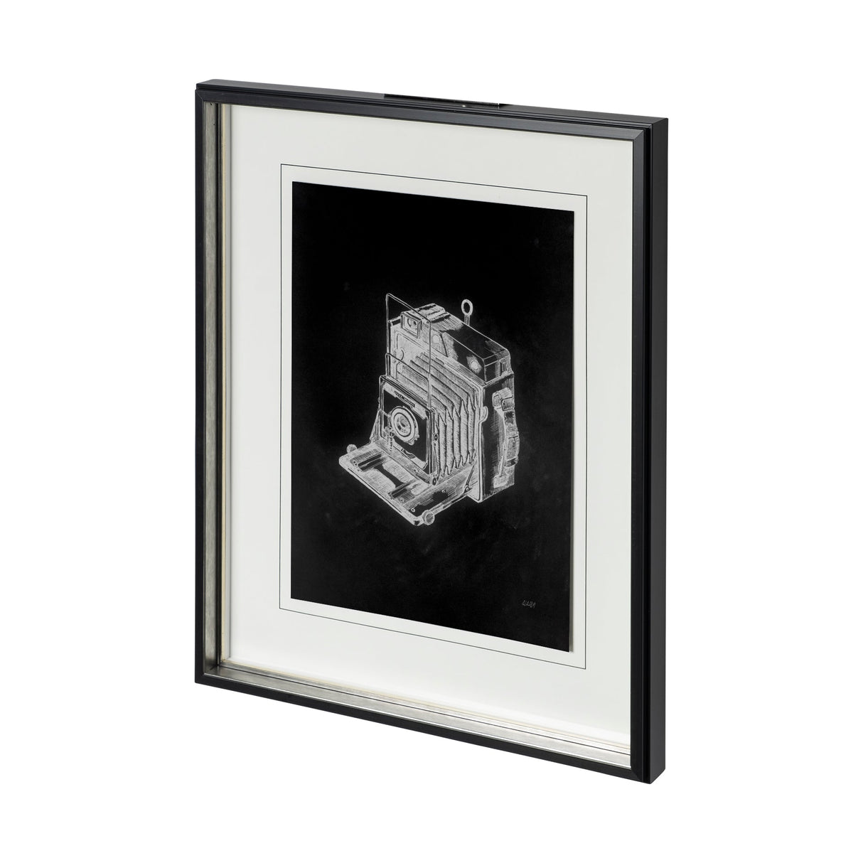 Pacemaker Black I by Alarm a Hand Embellished Textured Framed Art Print Matted under Glass by Mercana at Eve Furniture