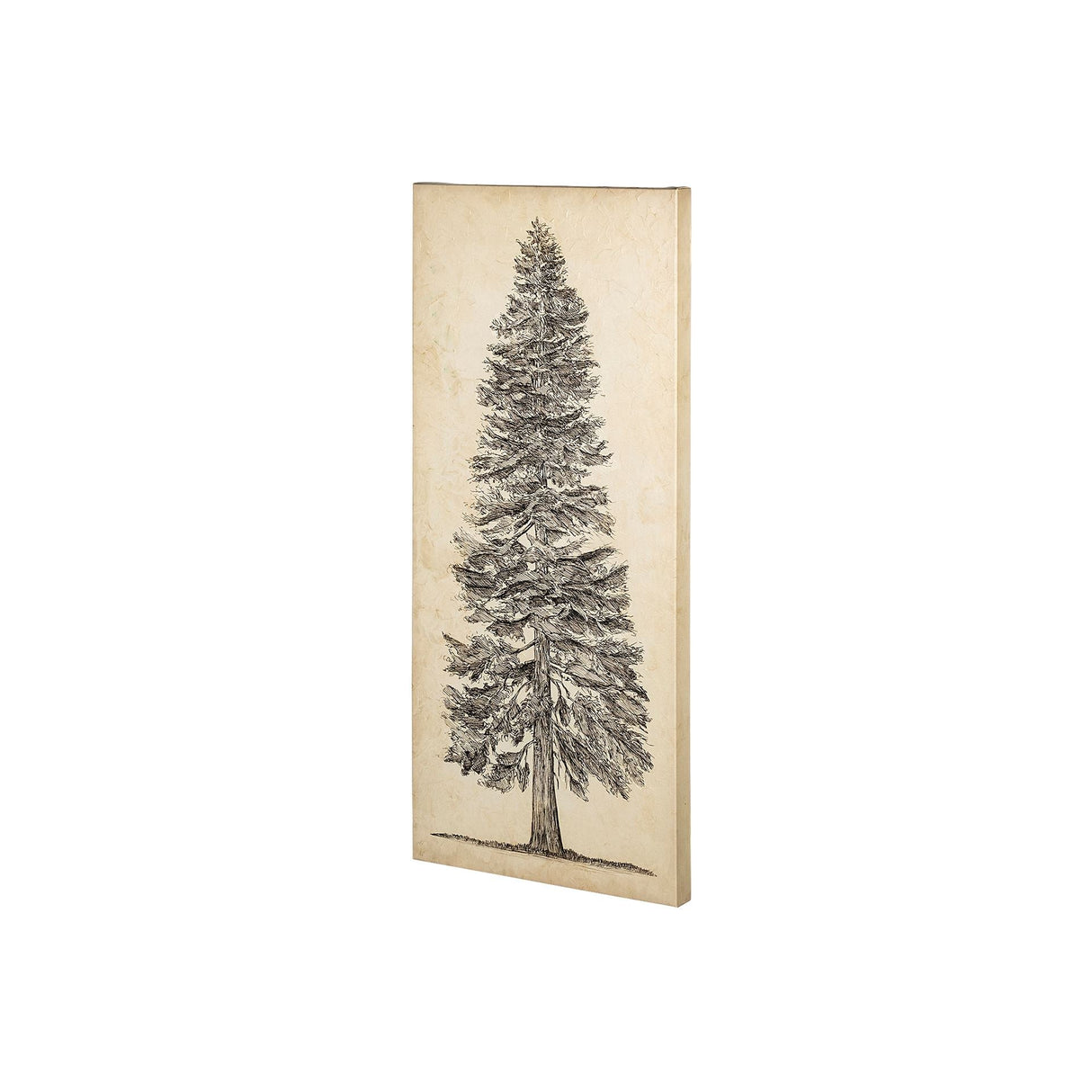 Pacific North West Tree Sketch I by Melissa Wang a Hand Embellished Textured Canvas by Mercana at Eve Furniture