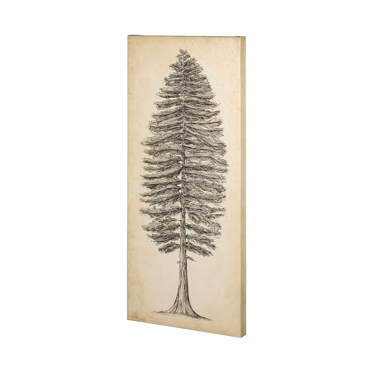 Pacific North West Tree Sketch II by Melissa Wang a Hand Embellished Textured Canvas by Mercana at Eve Furniture
