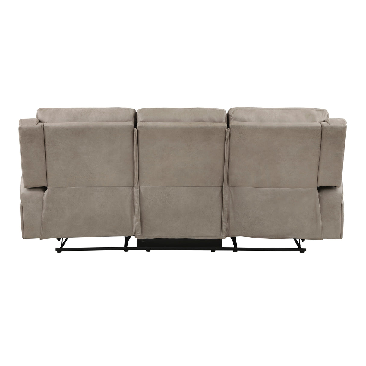 Pagosa Brown Double Reclining Sofa by Homelegance at Eve Furniture