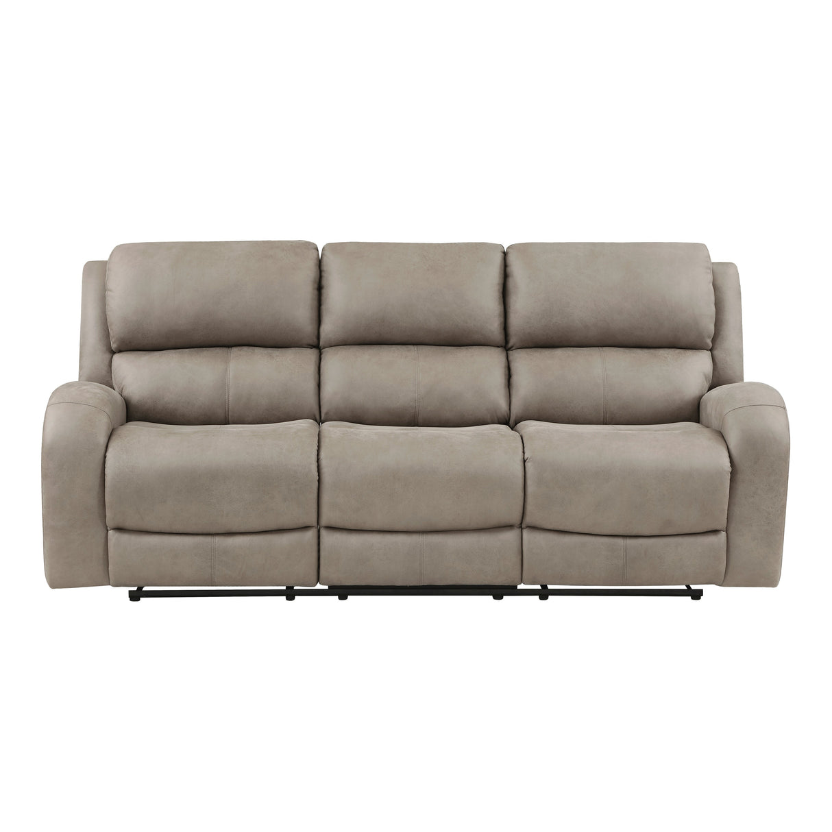 Pagosa Brown Double Reclining Sofa by Homelegance at Eve Furniture