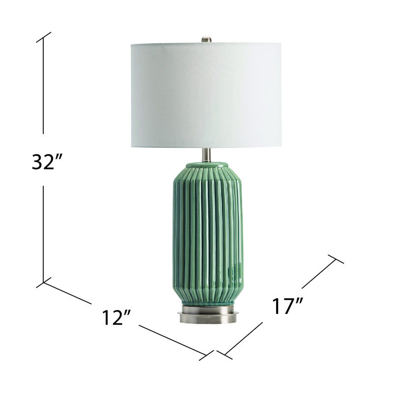 Paige Blue Table Lamp by Crestview at Eve Furniture