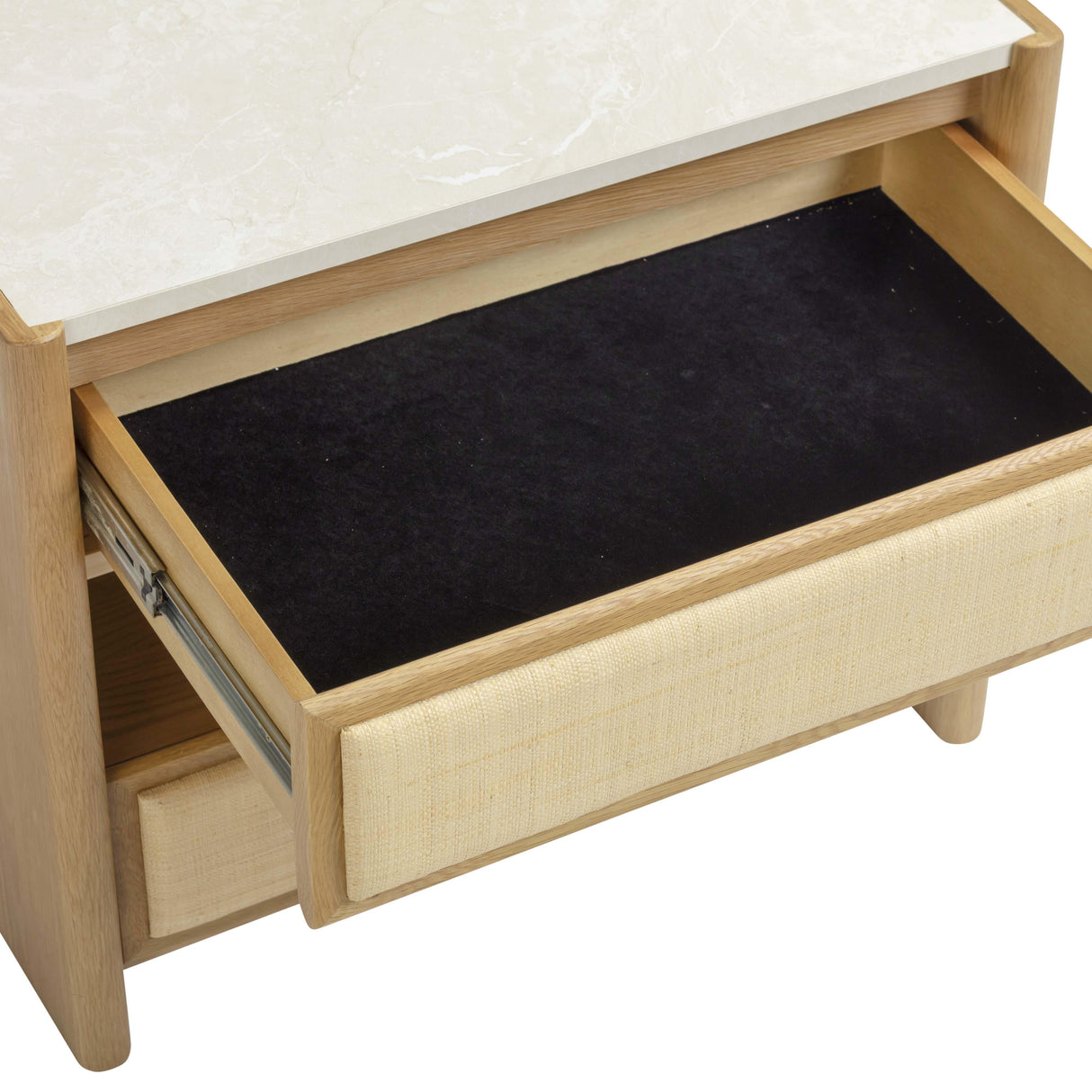 Paige Natural Oak 2-Drawer Nightstand by TOV Furniture at Eve Furniture