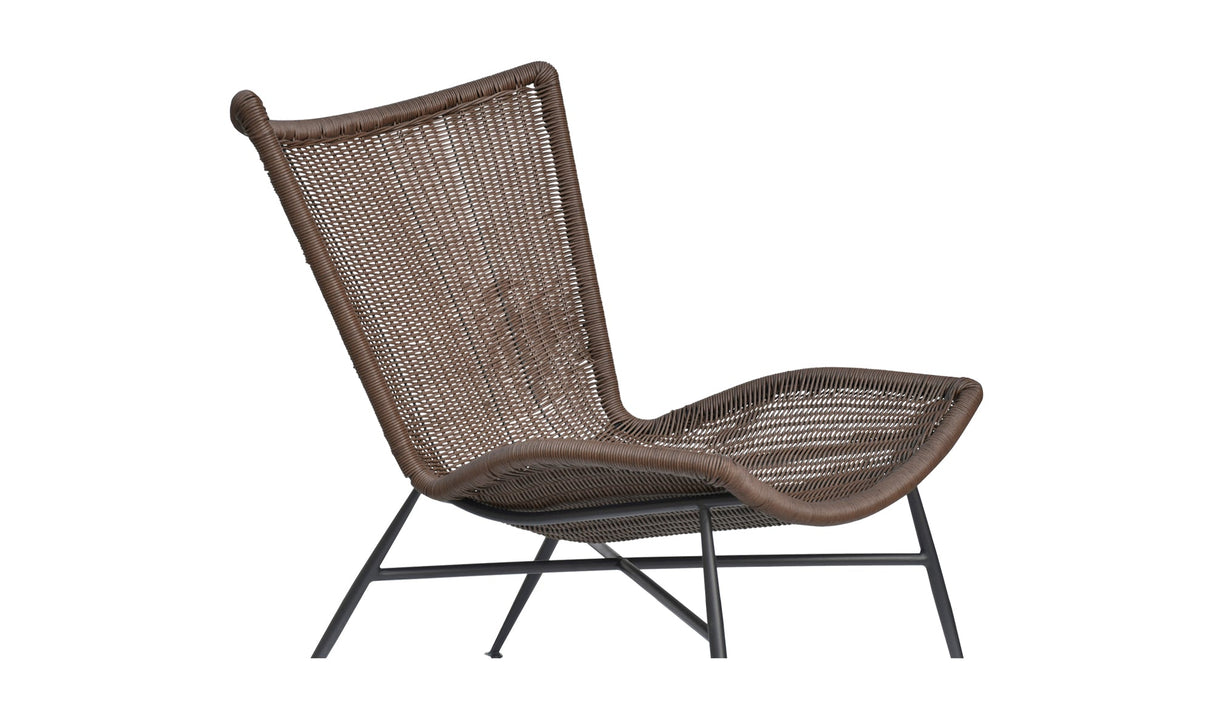 Paige Outdoor Accent Chair Brown by Moe's Home at Eve Furniture
