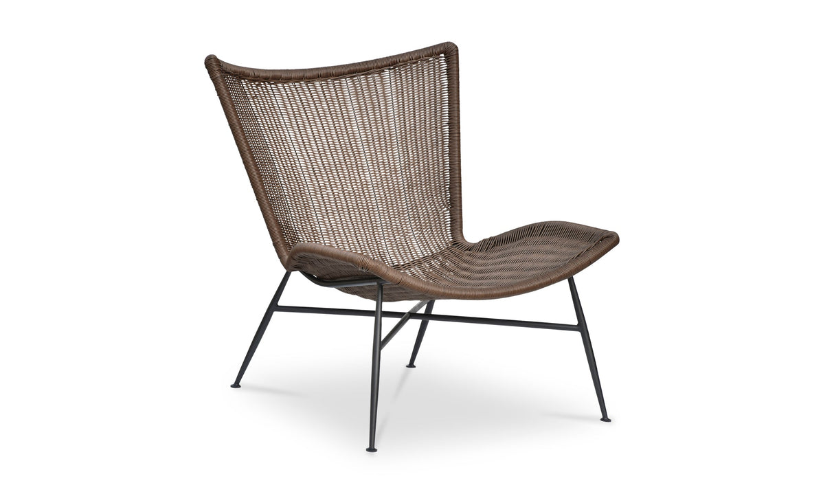 Paige Outdoor Accent Chair Brown by Moe's Home at Eve Furniture