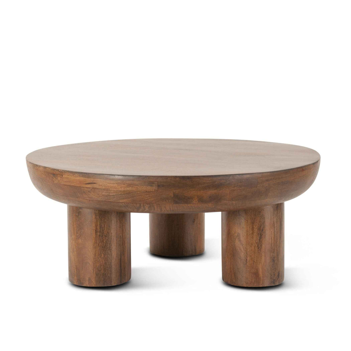 Palermo 39" Round Coffee Table in Acorn Brown by Home Trends & Design at Eve Furniture
