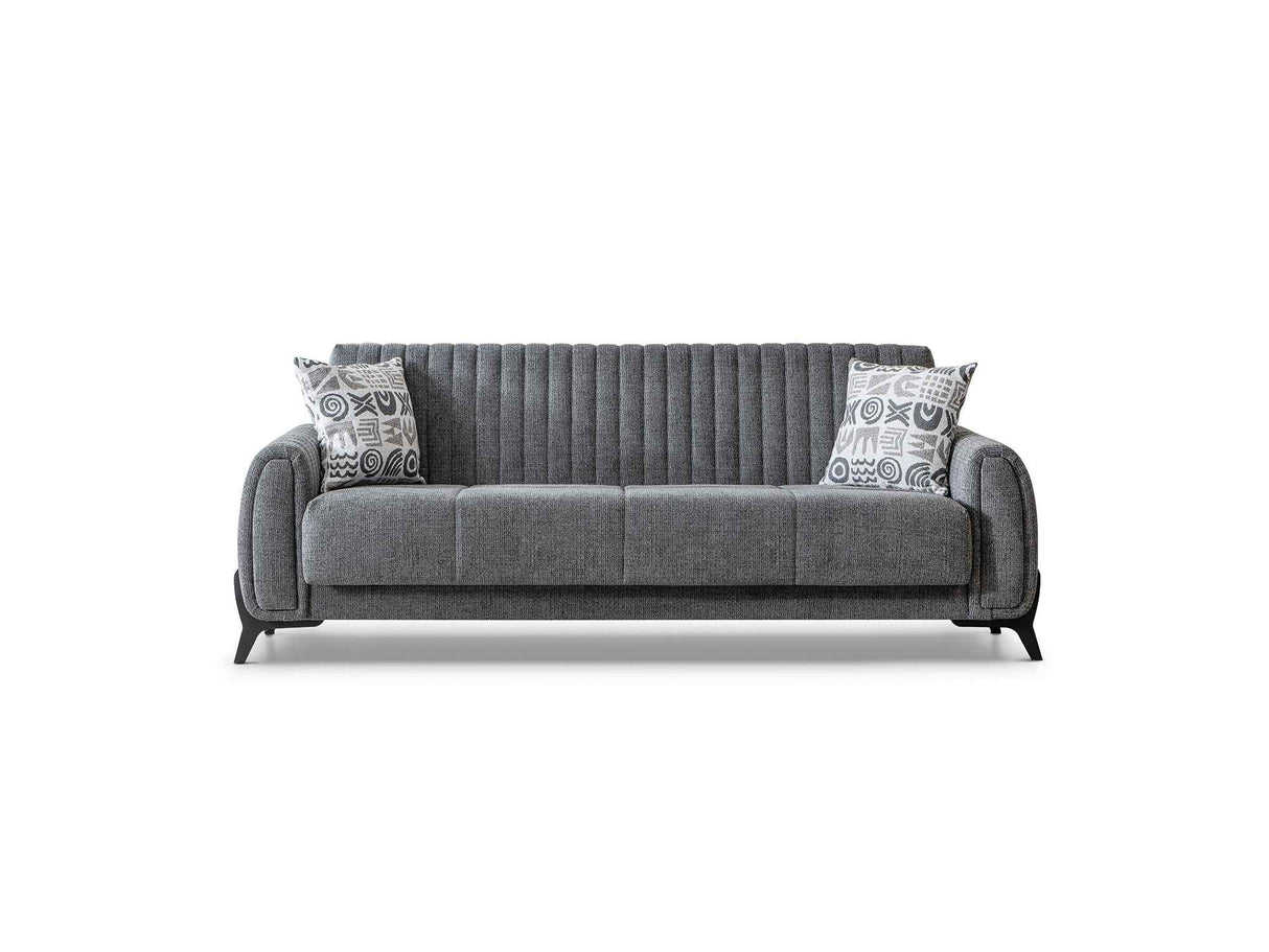 Palermo Grey Convertible Sofa by Furnia at Eve Furniture