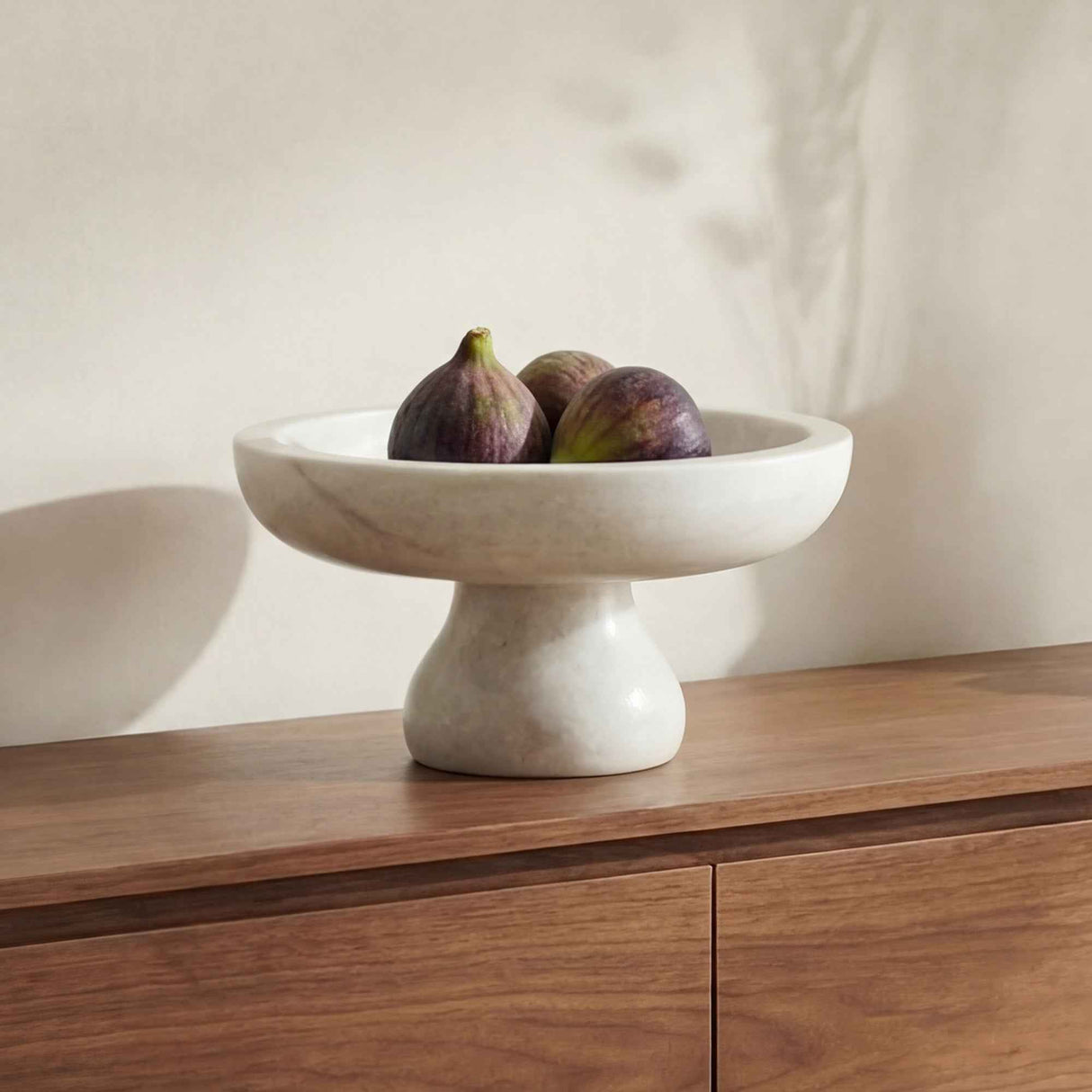 Palermo White Marble Pedestal Bowl by Moe's Home at Eve Furniture