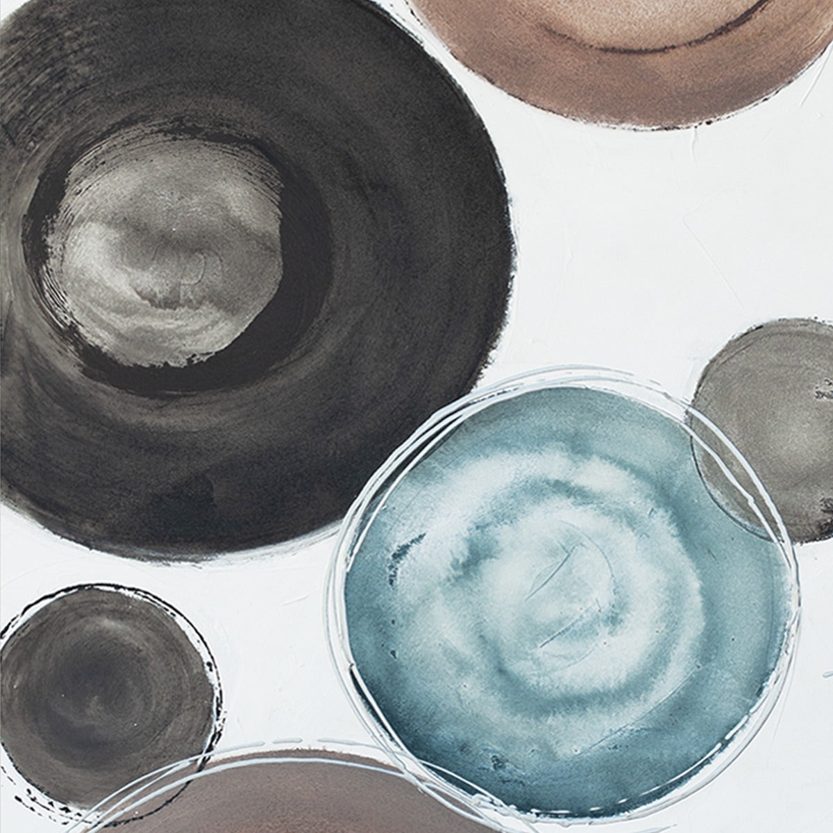 Palette Delicate Dishes Hand Painted Framed Diptych by Home Trends & Design at Eve Furniture