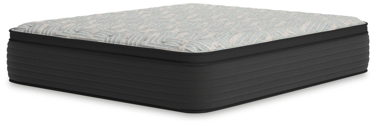 Palisades ET Gray/Blue California King Mattress by Ashley at Eve Furniture