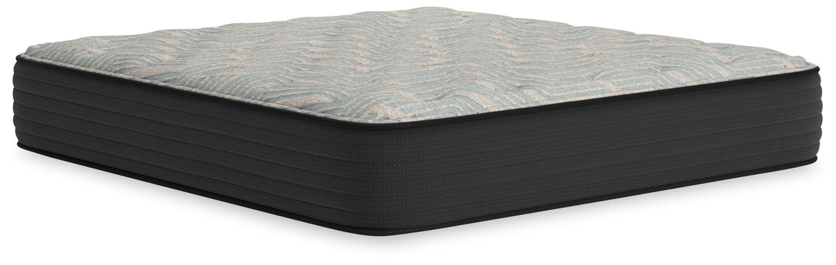 Palisades Firm Gray/Blue King Mattress by Ashley at Eve Furniture