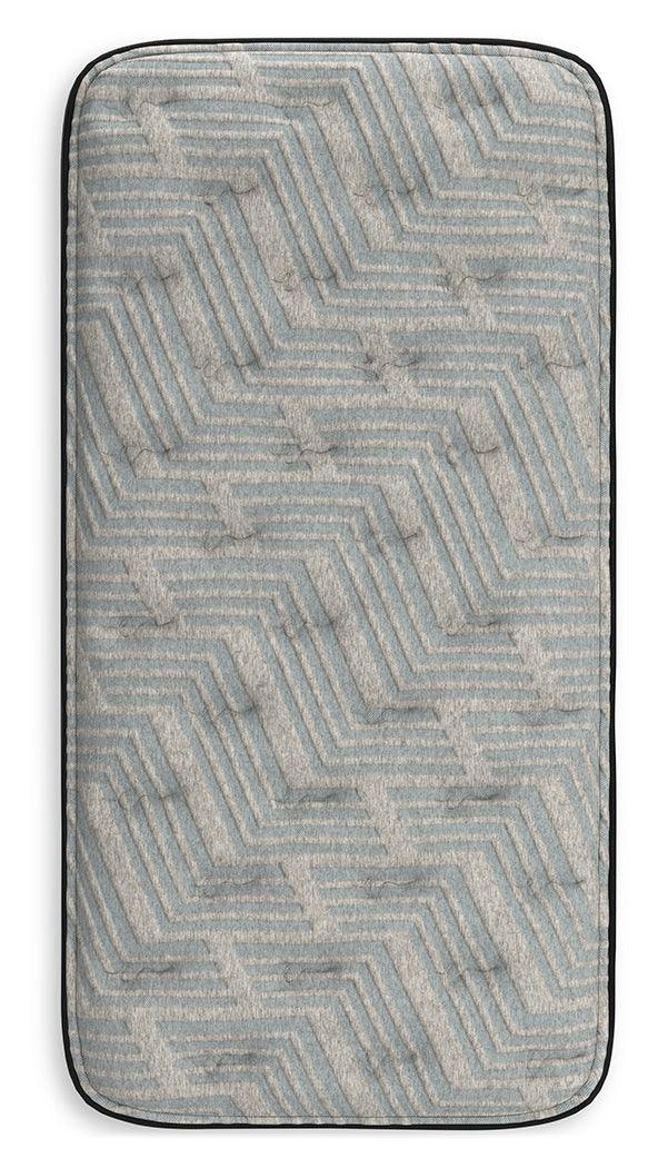 Palisades Firm Gray/Blue Twin Mattress by Ashley at Eve Furniture