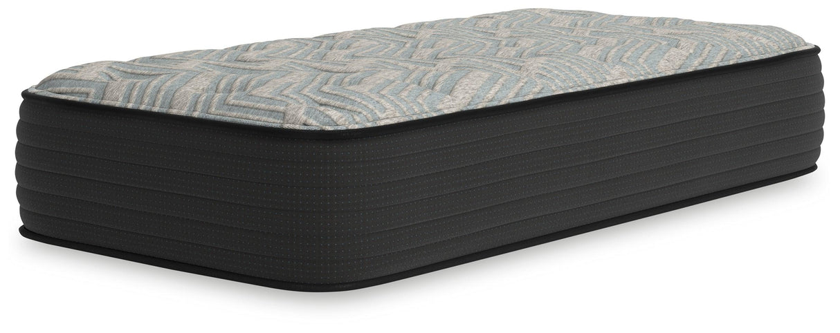 Palisades Firm Gray/Blue Twin Mattress by Ashley at Eve Furniture