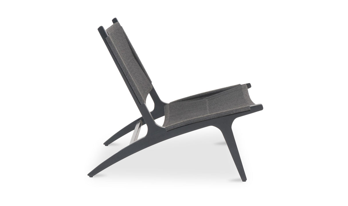 Palma Outdoor Lounge Chair Black by Moe's Home at Eve Furniture