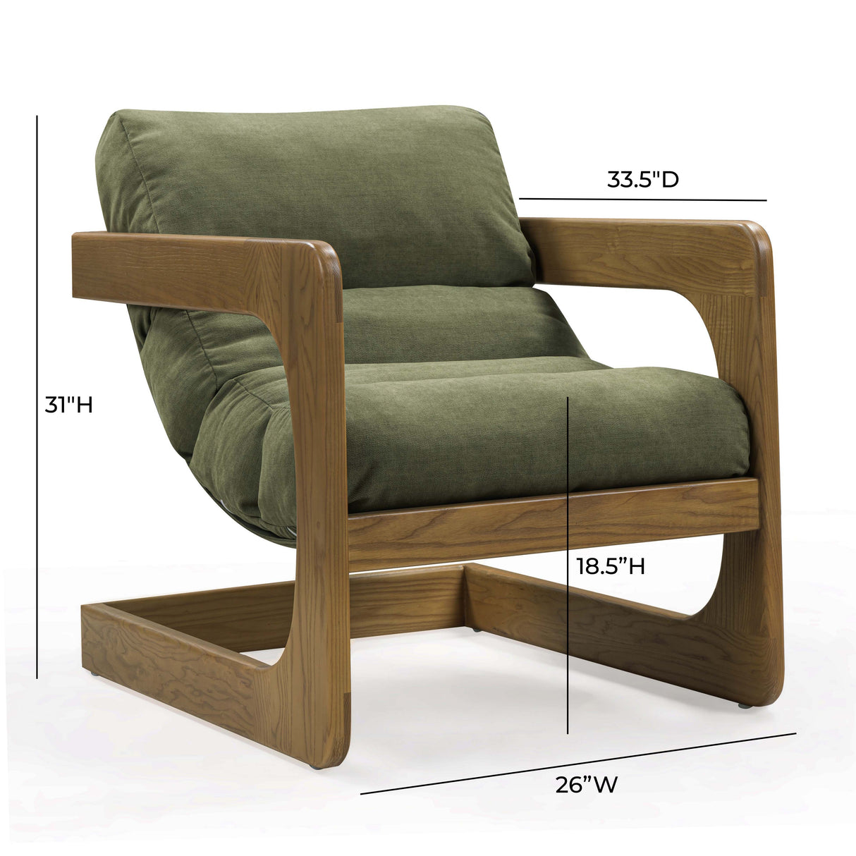 Palma Upcycled Fabric Accent Chair by TOV Furniture at Eve Furniture