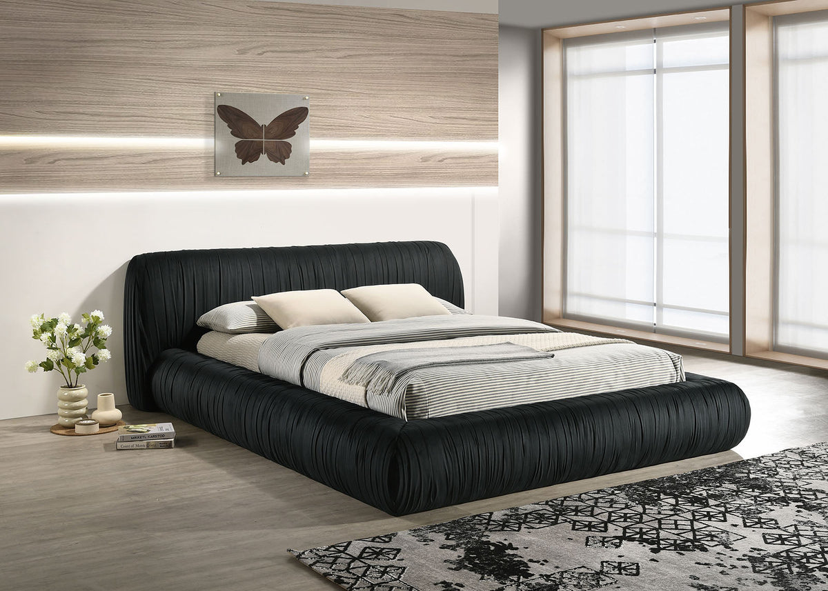 Palmdale Black Bed Eastern King Bed by Furniture of America at Eve Furniture