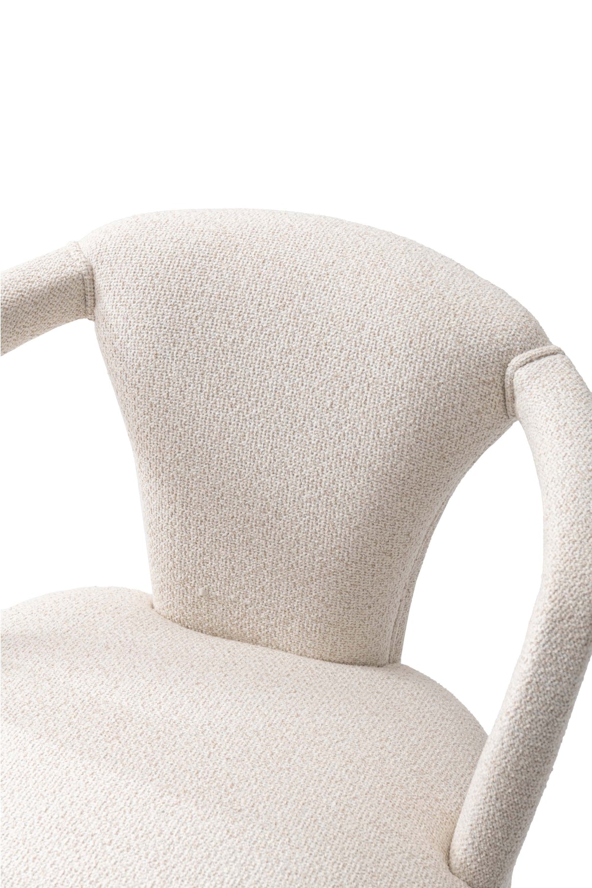 Palmer Dining Armchair in Ivory by Manhattan Comfort at Eve Furniture