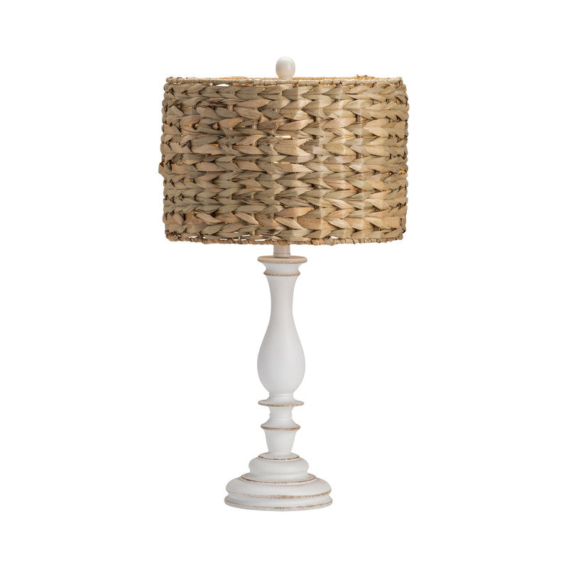 Palmer White/Natural Candlestick Lamp (Set of 2) by Crestview at Eve Furniture