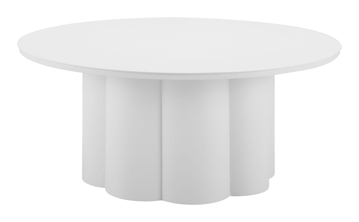 Palmier White Outdoor Coffee Table by Zuomod at Eve Furniture