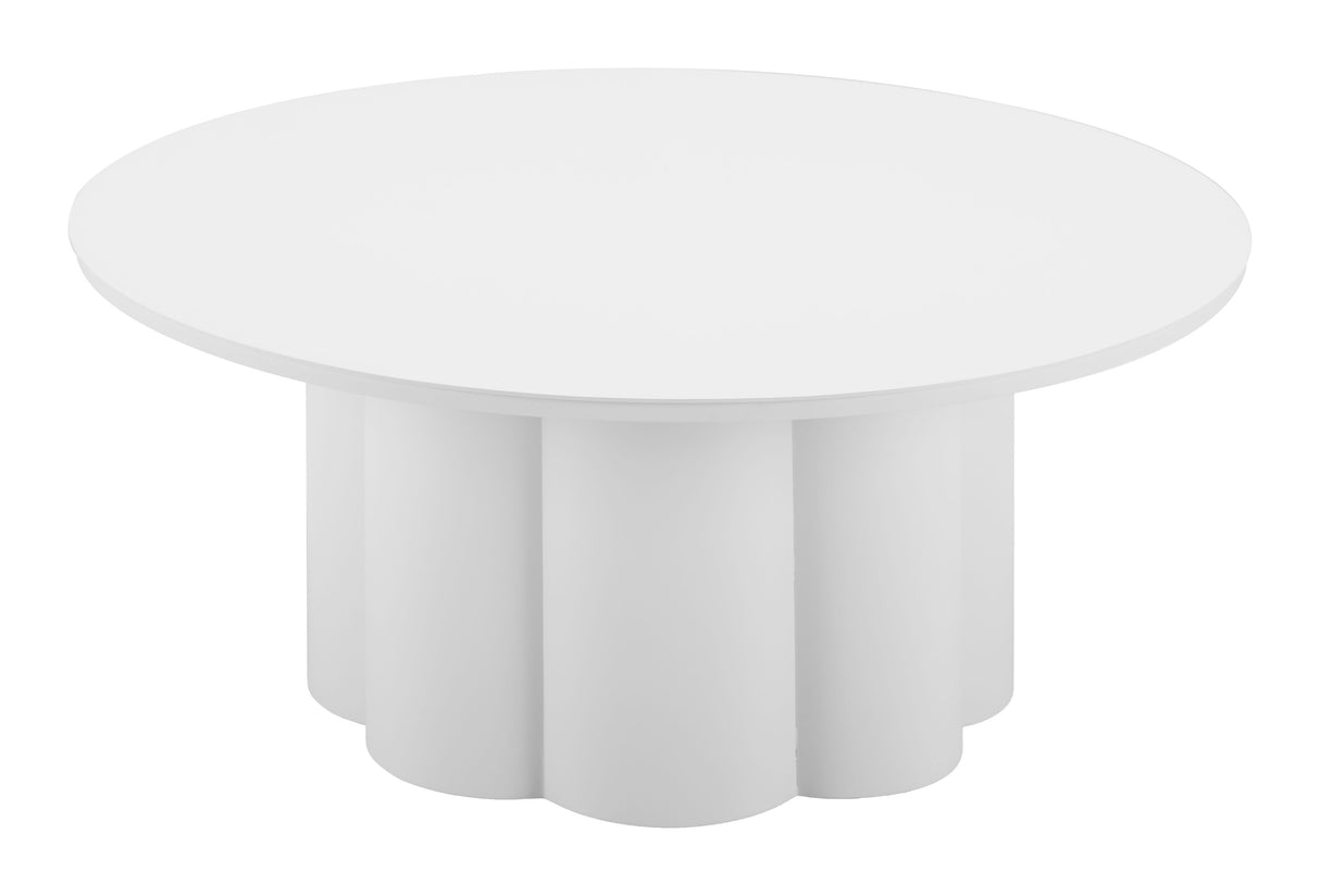 Palmier White Outdoor Coffee Table by Zuomod at Eve Furniture