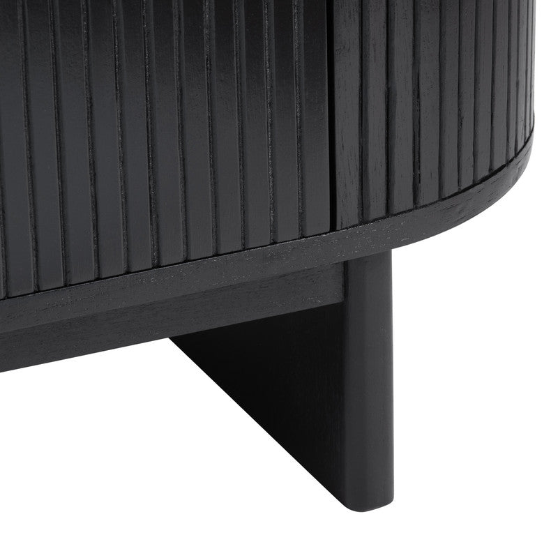 Paloma Black Two-Door Cabinet by Crestview at Eve Furniture