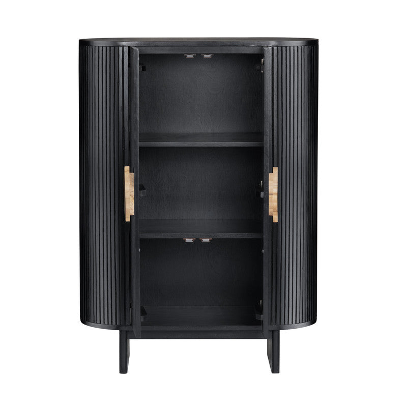 Paloma Black Two-Door Cabinet by Crestview at Eve Furniture