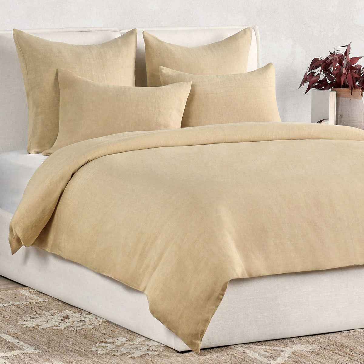 Paloma Ochre Hemp Duvet Collection by Classic Home at Eve Furniture