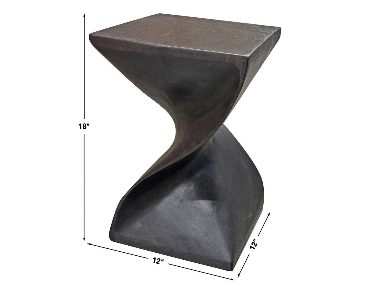 Paloma Accent Side Table, Black Finish by Steve Silver at Eve Furniture