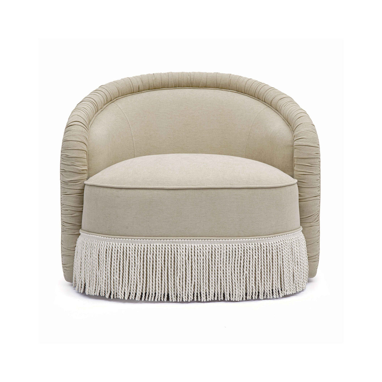 Pamela Tan Performance Chenille Tasseled Lounge Accent Chair by TOV Furniture at Eve Furniture