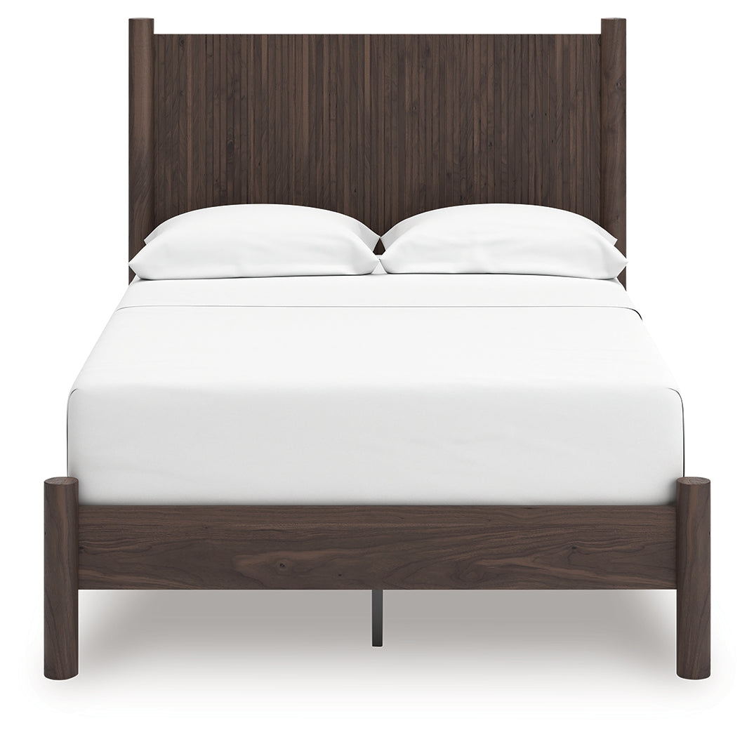 Pamytta Brown Full Panel Platform Bed by Ashley at Eve Furniture