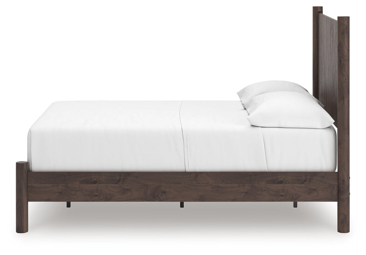 Pamytta Brown Full Panel Platform Bed by Ashley at Eve Furniture