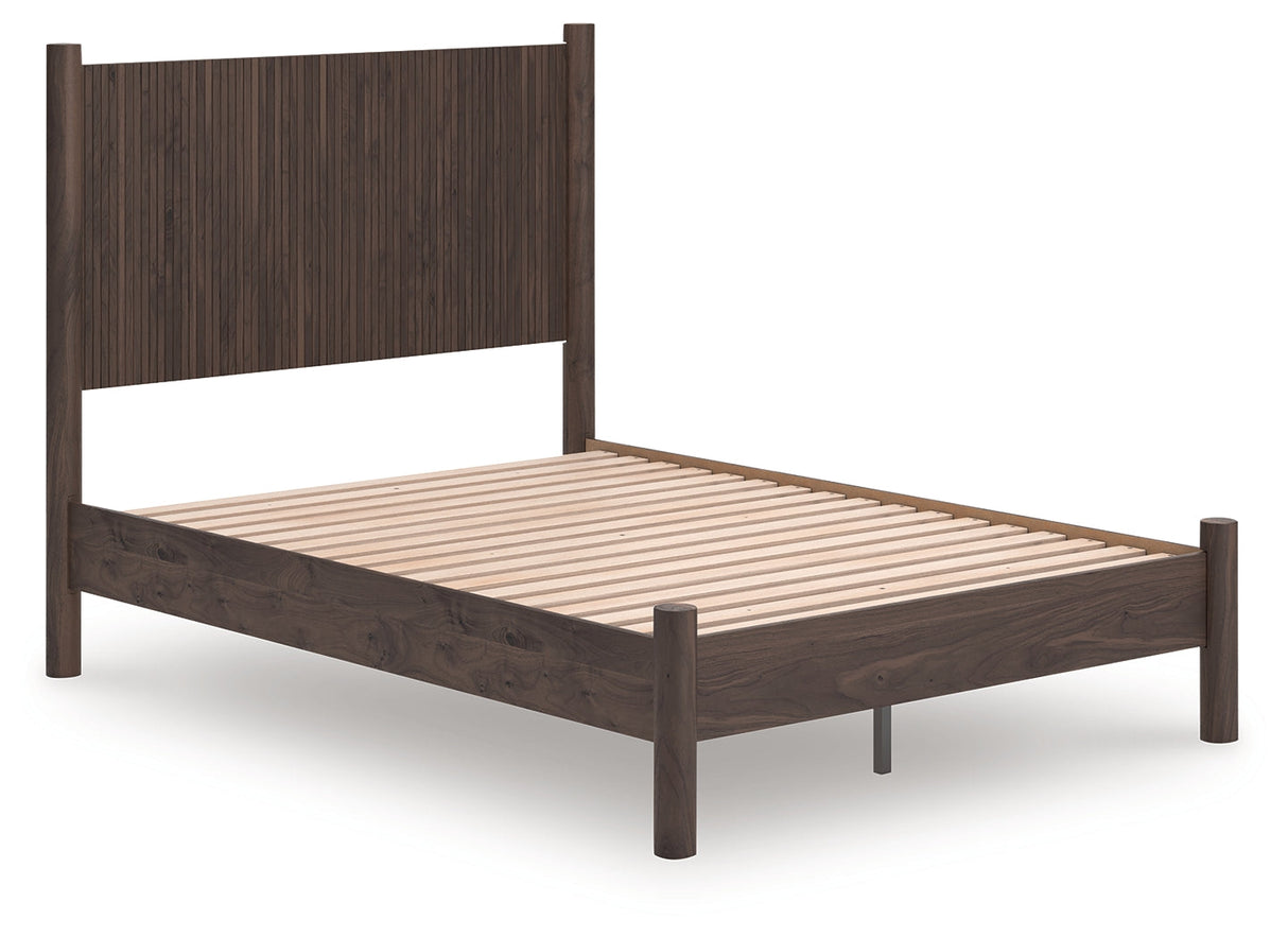 Pamytta Brown Full Panel Platform Bed by Ashley at Eve Furniture