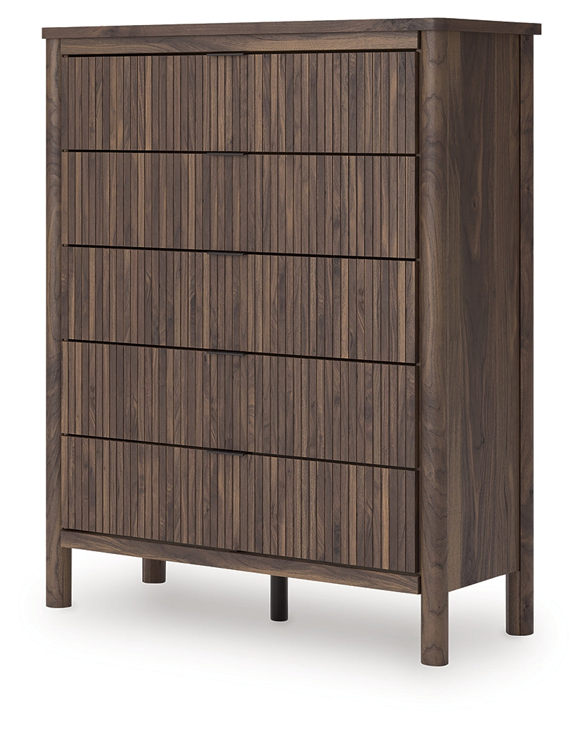 Pamytta Brown Wide Chest of Drawers by Ashley at Eve Furniture