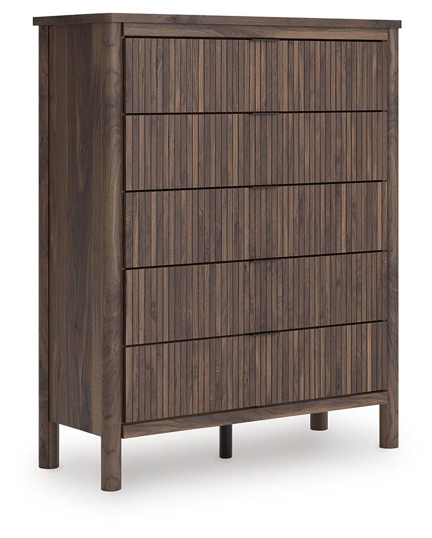 Pamytta Brown Wide Chest of Drawers by Ashley at Eve Furniture