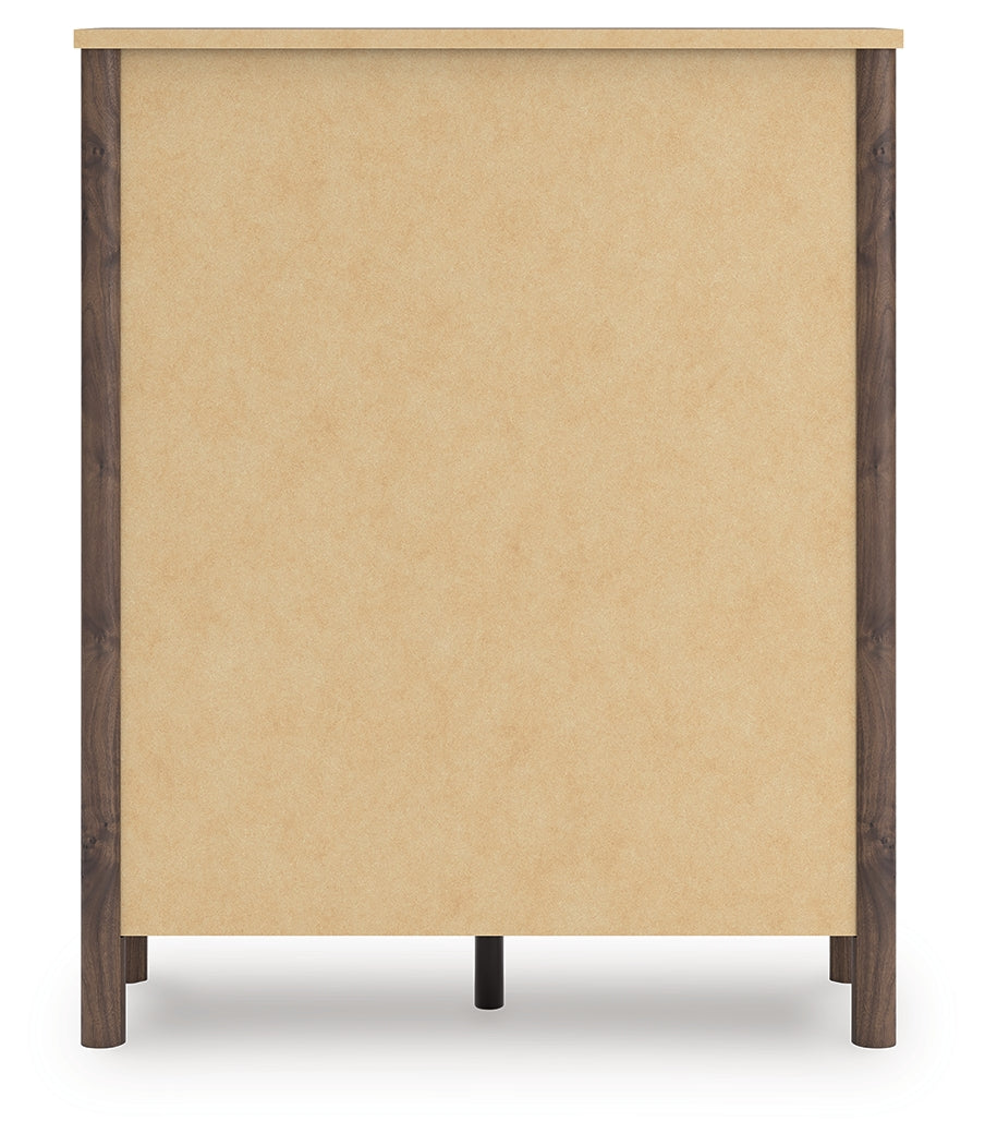 Pamytta Brown Wide Chest of Drawers by Ashley at Eve Furniture