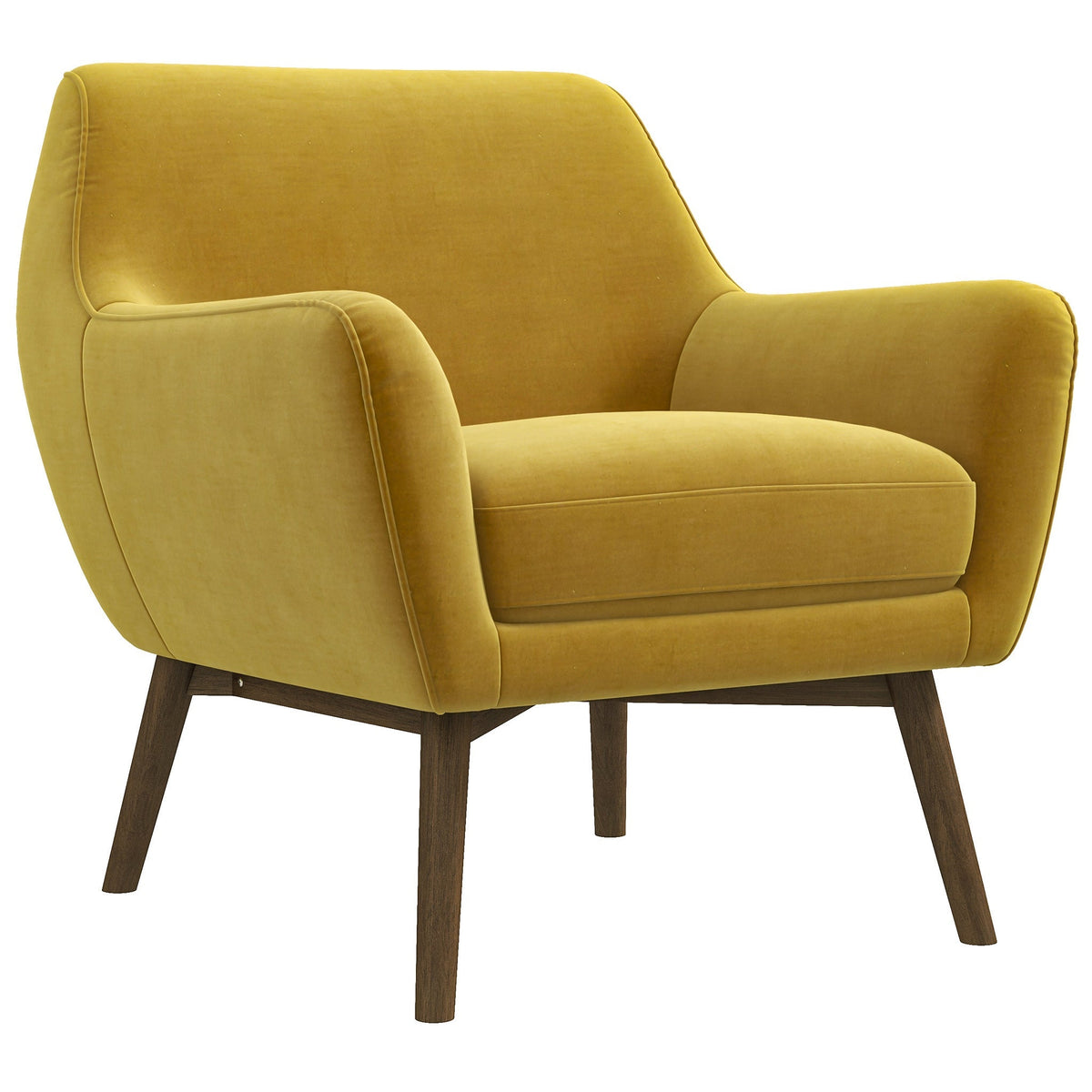 Panom Gold Velvet Lounge Chair by Ashcroft Furniture at Eve Furniture