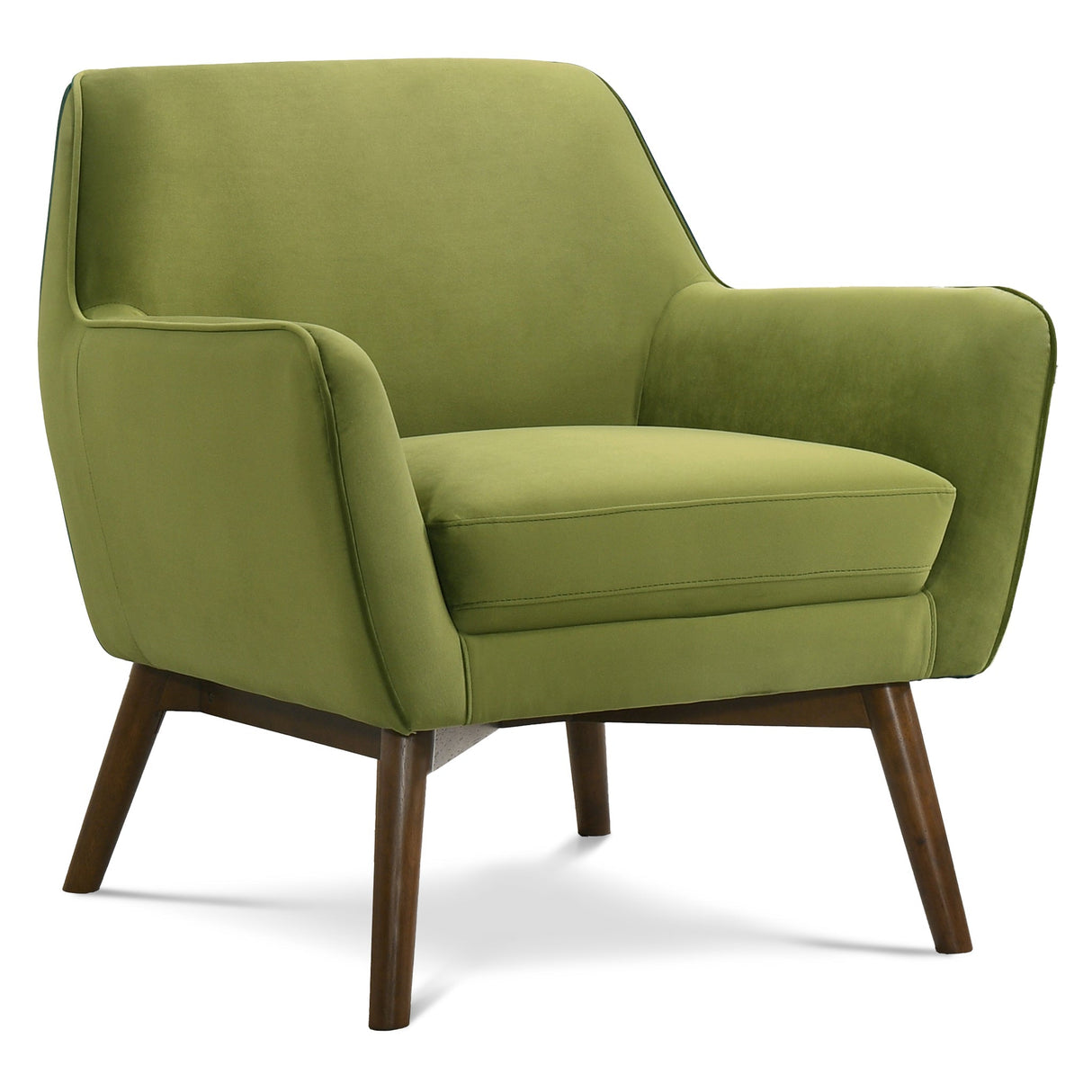 Panom Pistacho Green Velvet Lounge Chair by Ashcroft Furniture at Eve Furniture