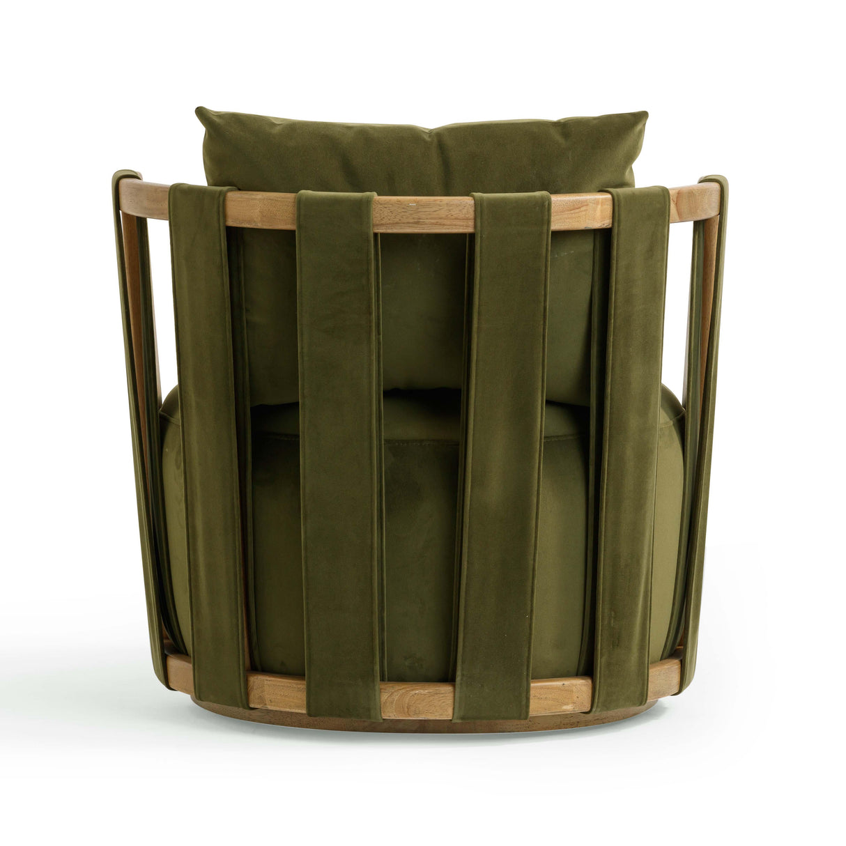 Paolo Green Upcycled Distressed Velvet Swivel Chair by TOV Furniture at Eve Furniture