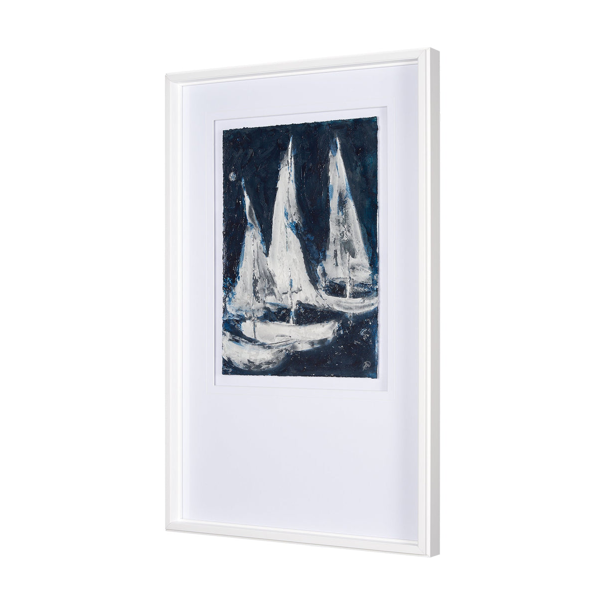 Paper Boats II by Studio M a Framed Art Print Matted under Glass by Mercana at Eve Furniture